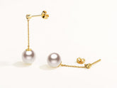 SMILEY 18K Akoya Gold Earring